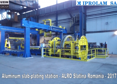 Aluminum slab-plating station // ALRO Slatina Romania