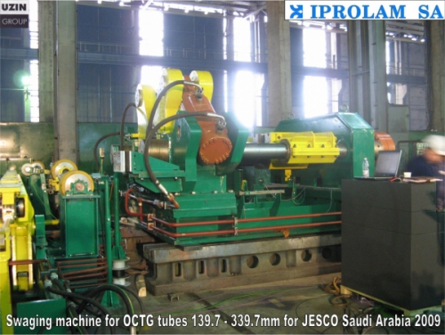 Swaging machines for OCTG tubes// JESCO SAUDI ARABIA